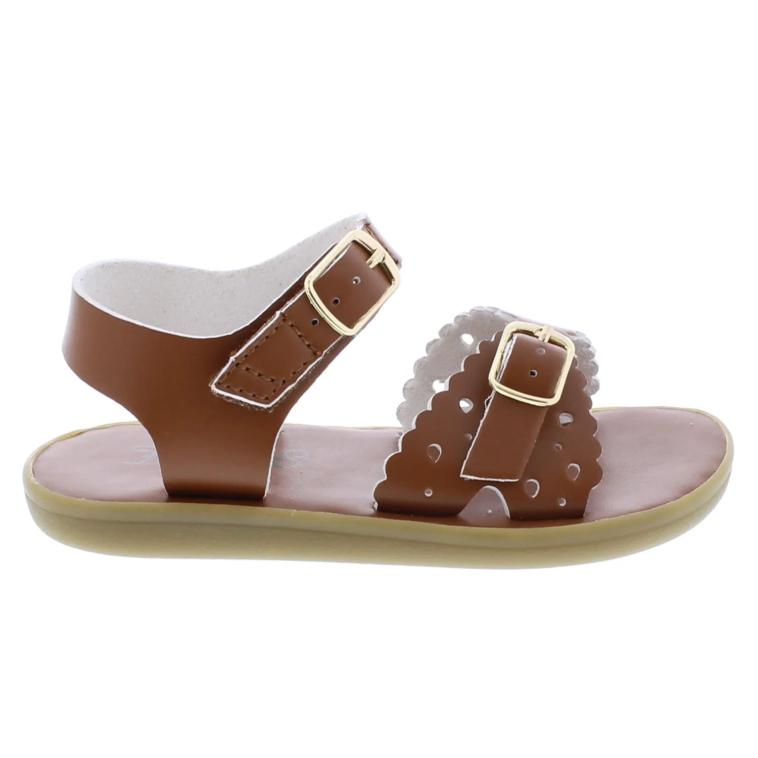 Ariel Eco Kid's Casual Sandal - Tan Microfiber