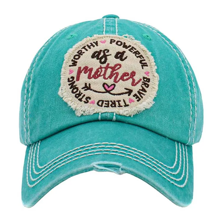 As A Mother Message Vintage Baseball Cap