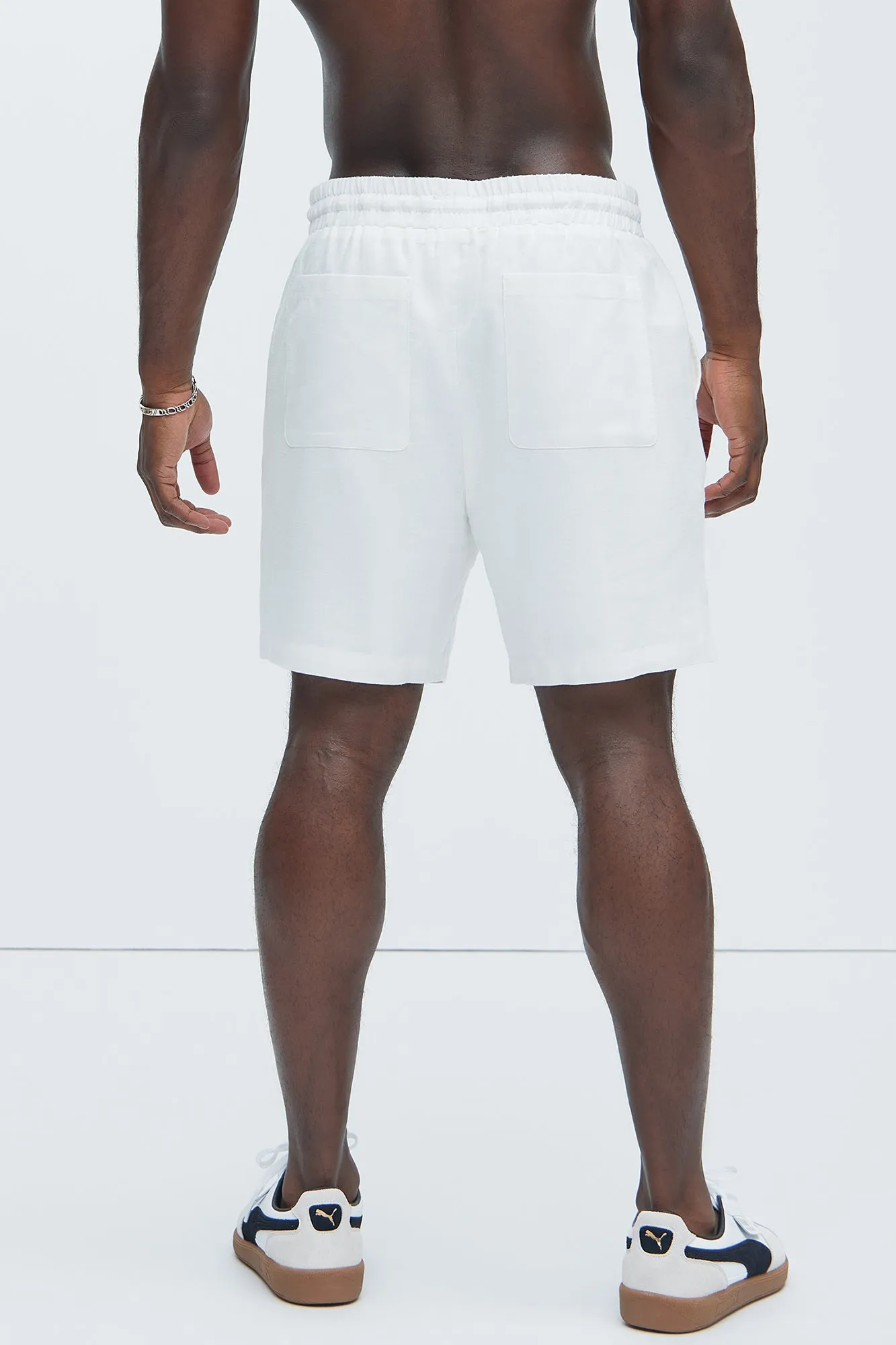 Bahamas Linen Shorts - White