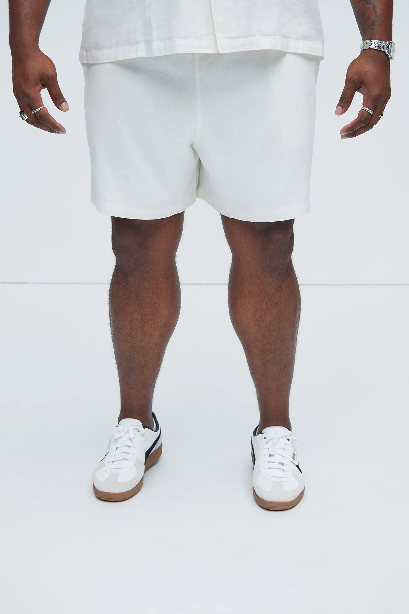 Bahamas Linen Shorts - White