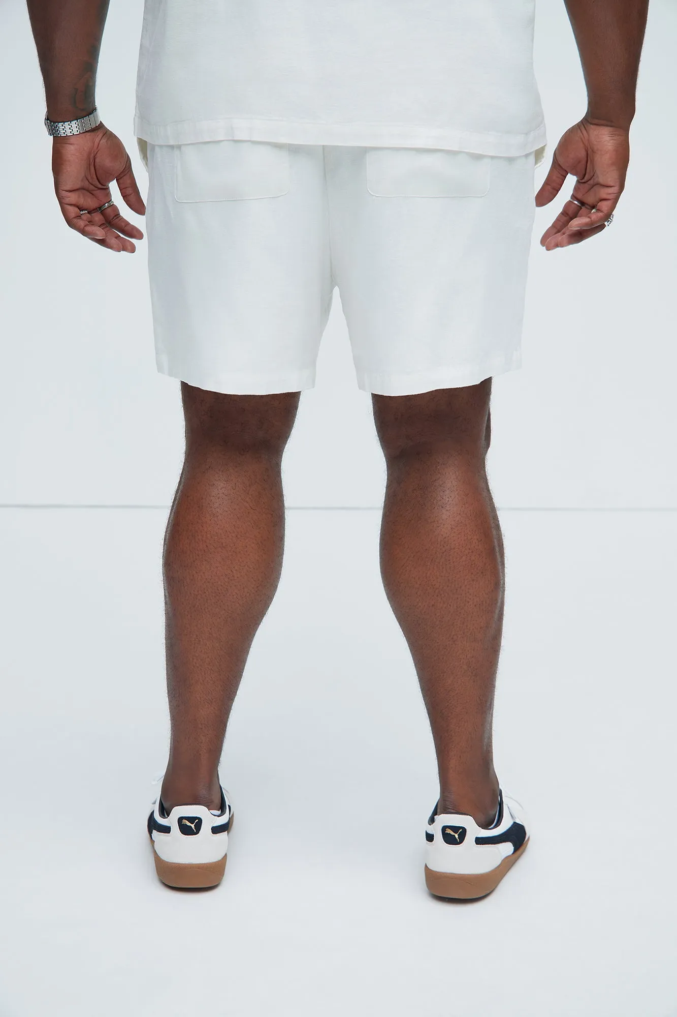 Bahamas Linen Shorts - White