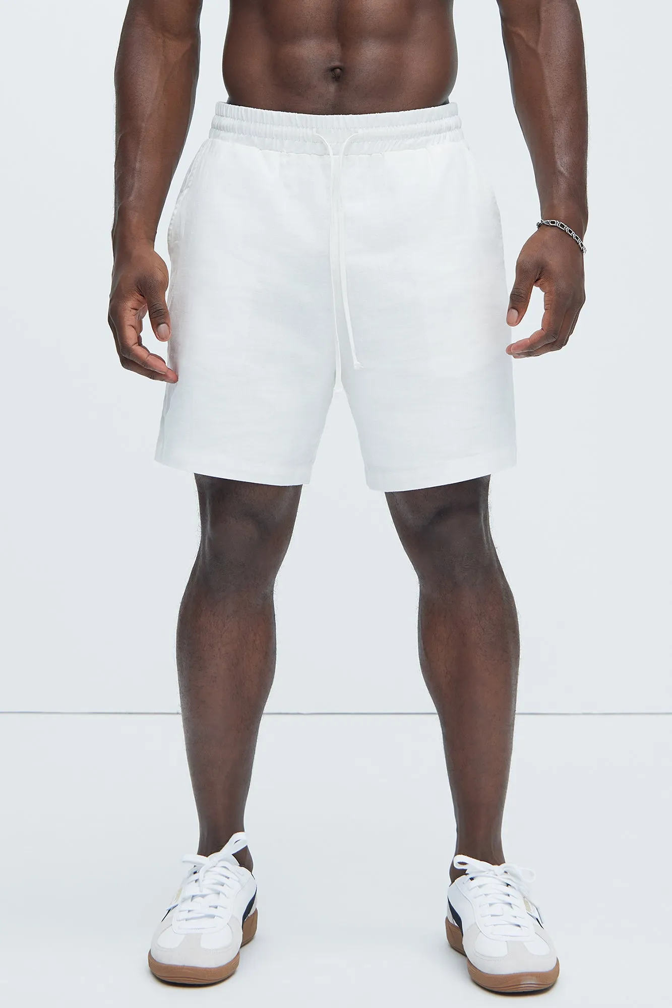 Bahamas Linen Shorts - White