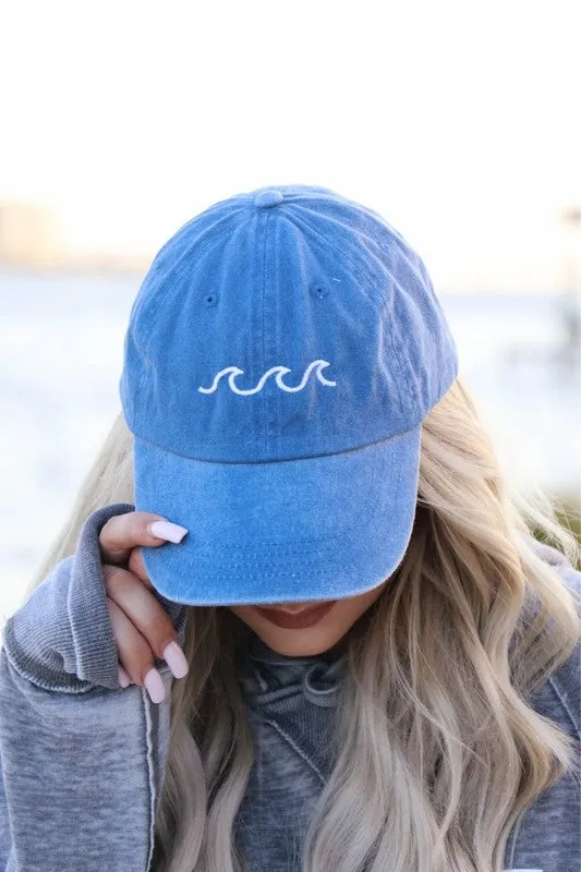 Beach Waves Baseball Cap