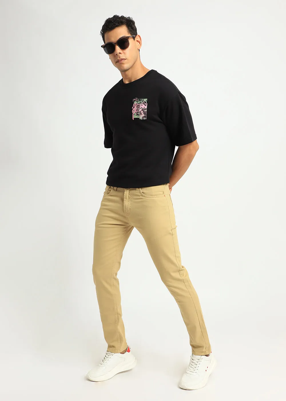 Bisque Slim fit Jeans