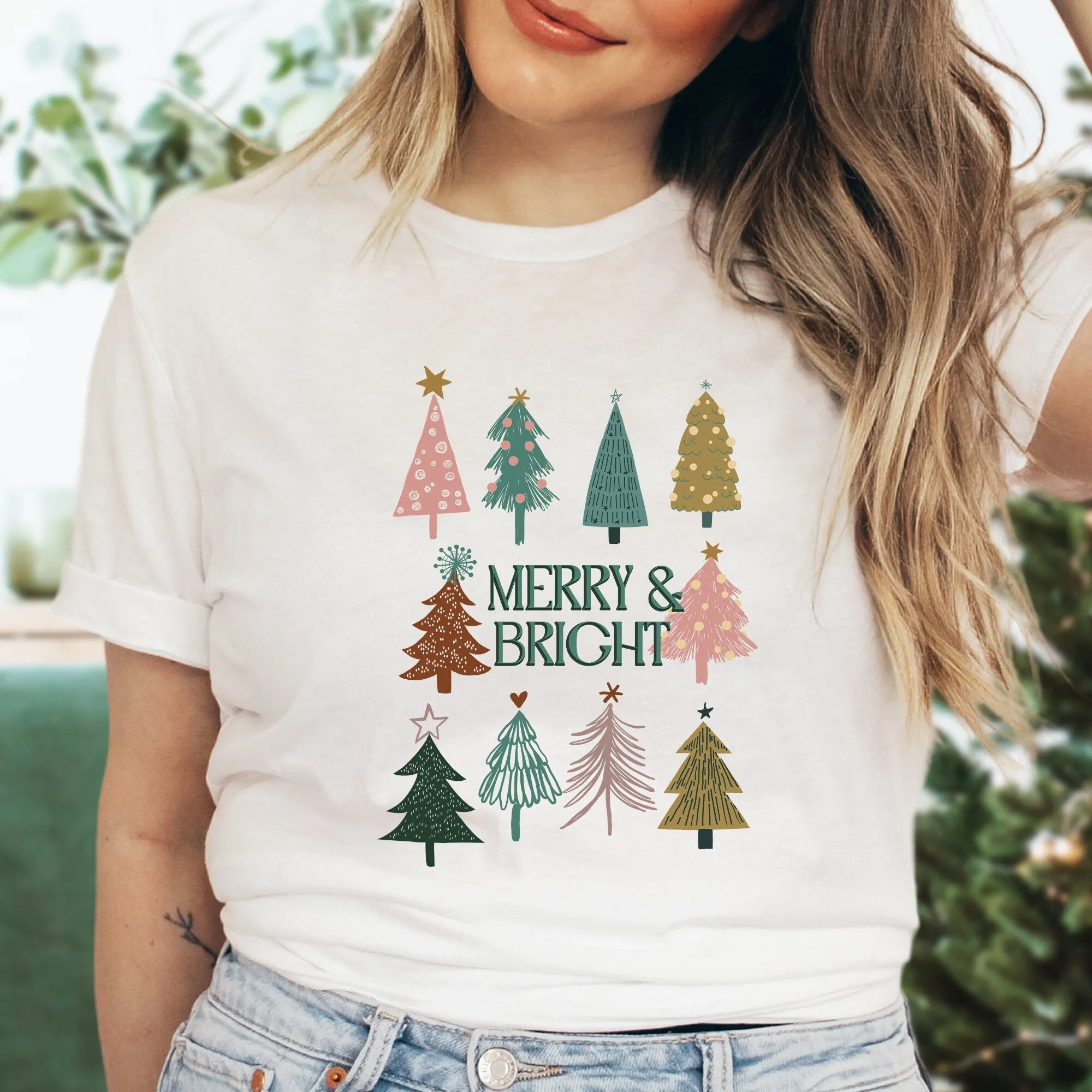 Boho Christmas Trees Sweatshirt