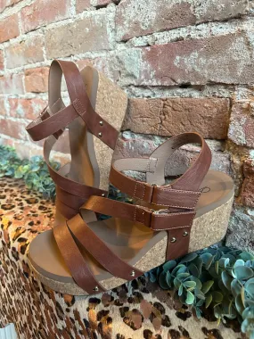 Bourbon Giggle Wedge Sandal