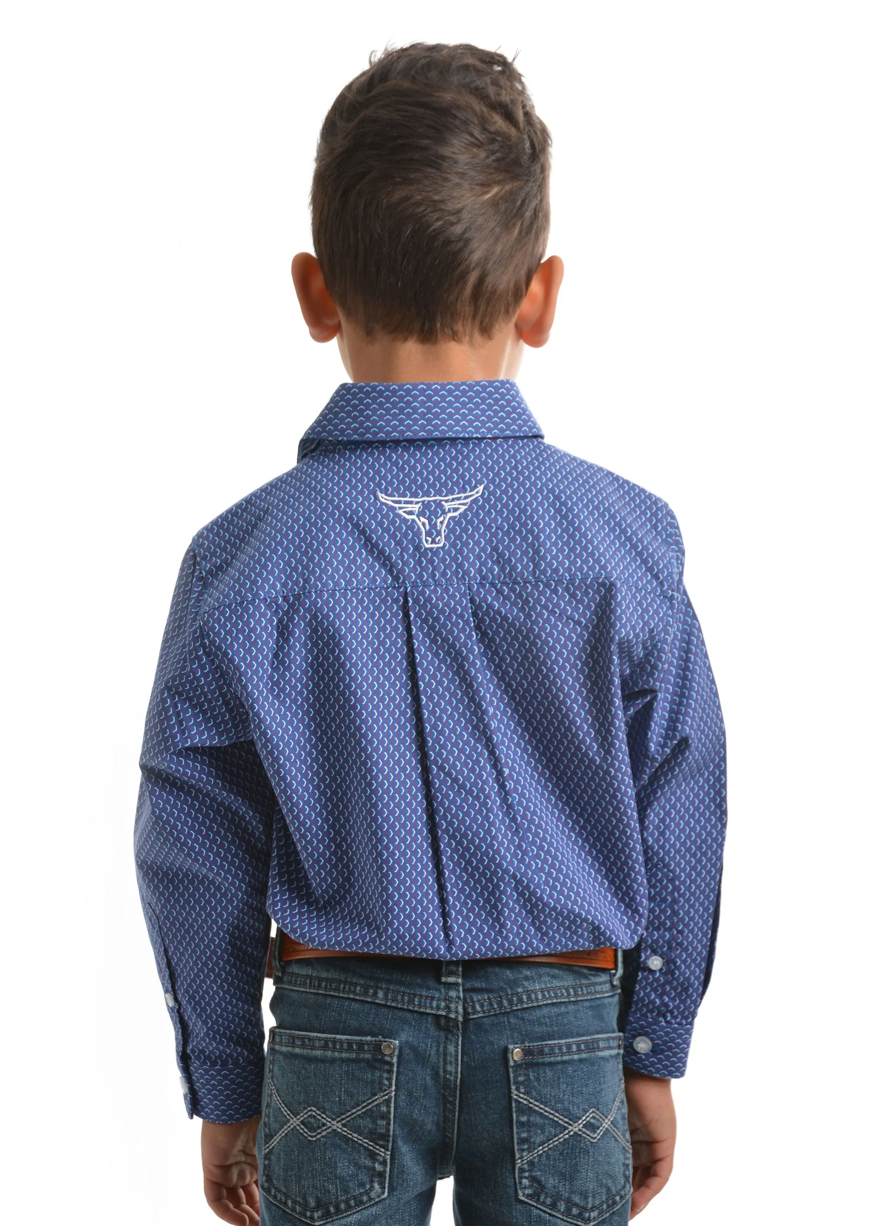 Boy's Pure Western Jethro Print L/S Shirt