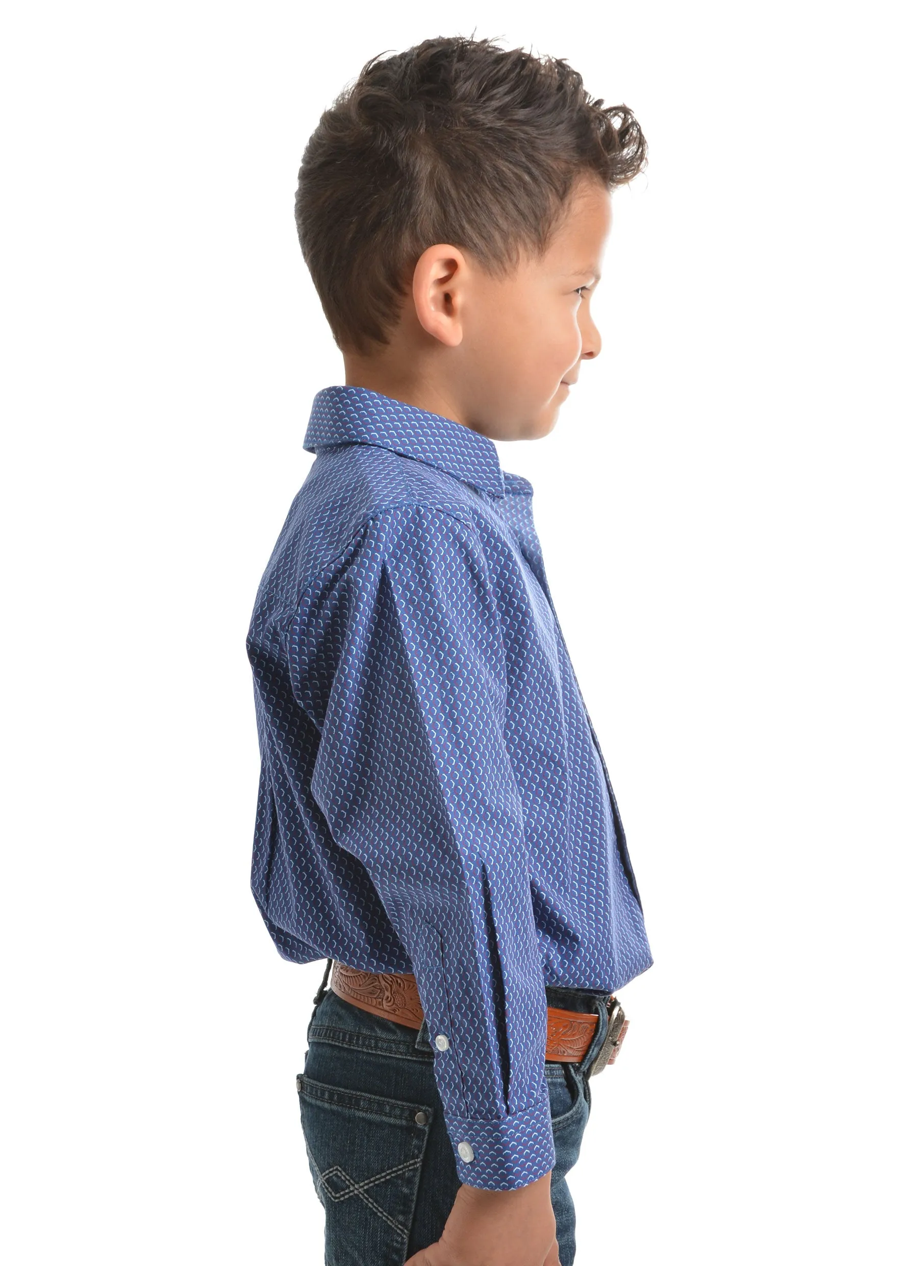 Boy's Pure Western Jethro Print L/S Shirt