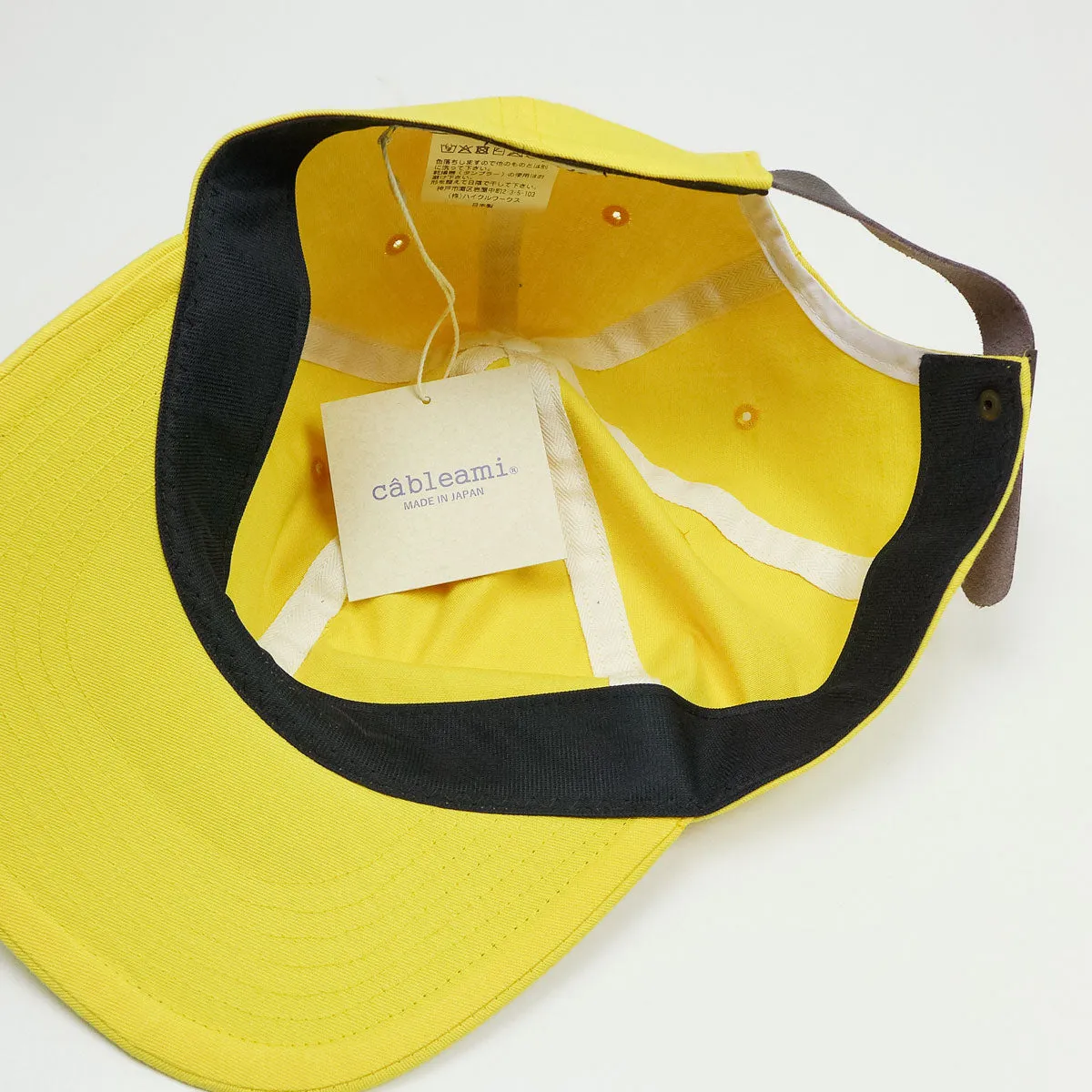 cableami - Loose Light Chino BB Cap - Lemon