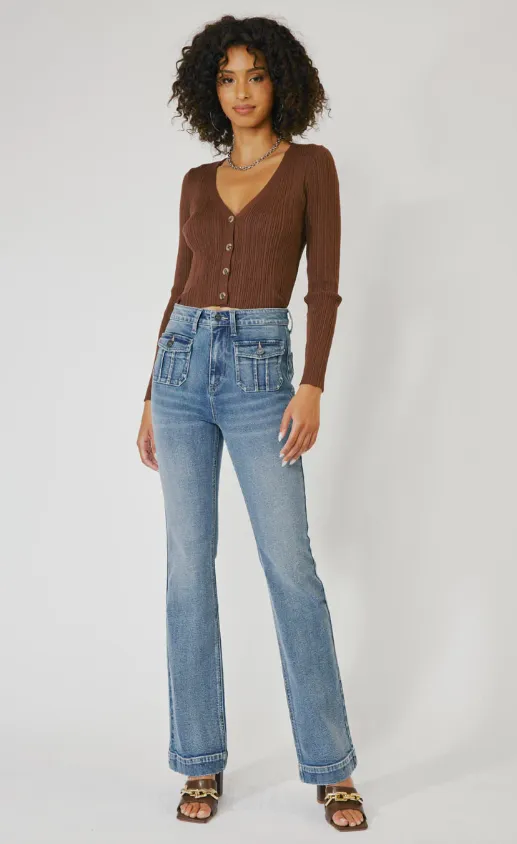 Carrie High Rise Vintage Bootcut Jeans