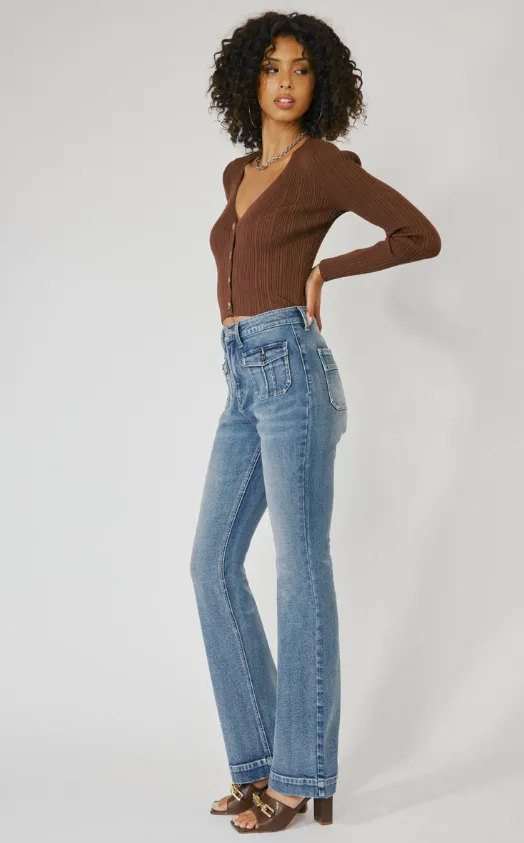 Carrie High Rise Vintage Bootcut Jeans