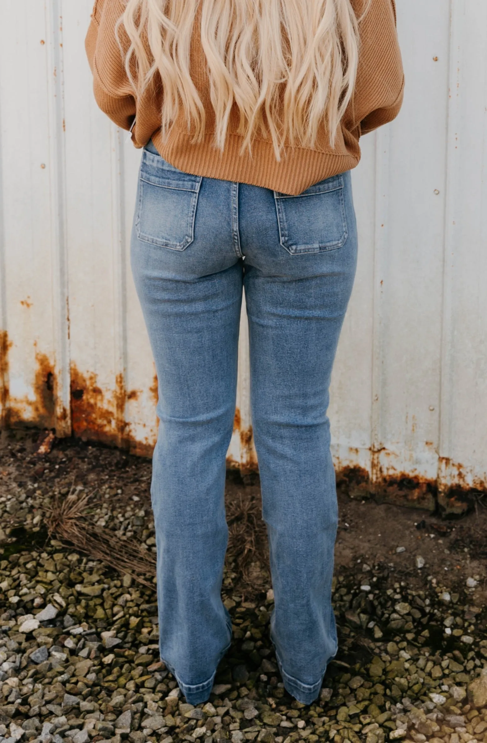 Carrie High Rise Vintage Bootcut Jeans