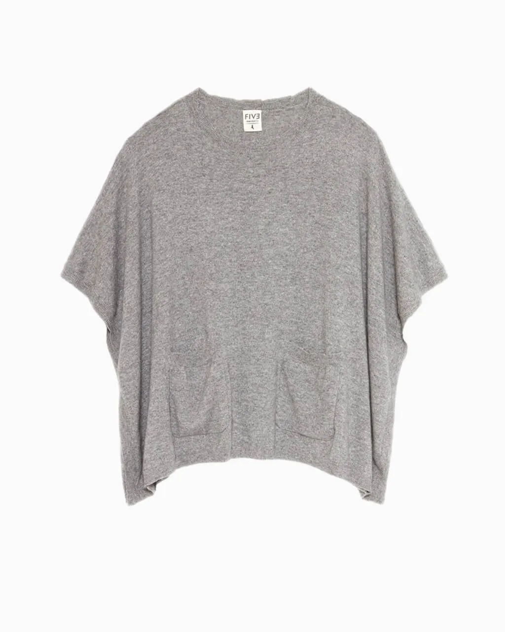 Cashmere Poncho | Grey