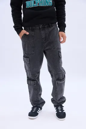 Denim Cargo Jeans