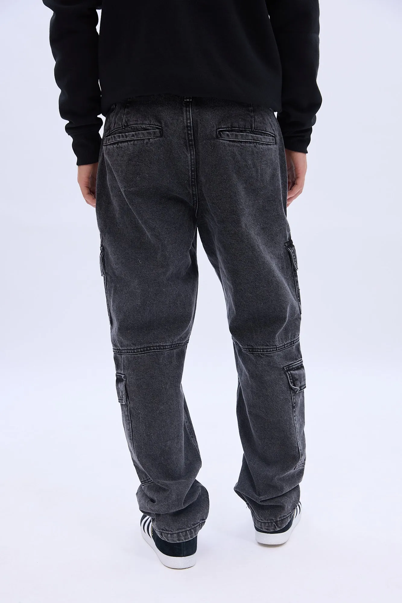 Denim Cargo Jeans