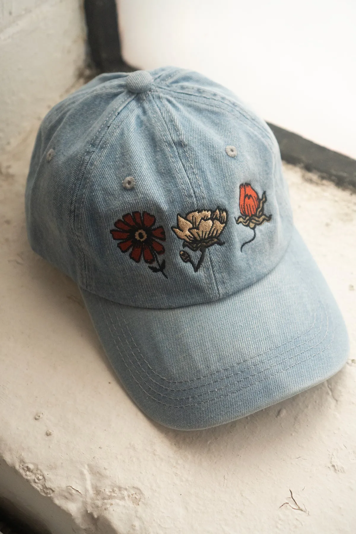 Ditsy Denim Cap