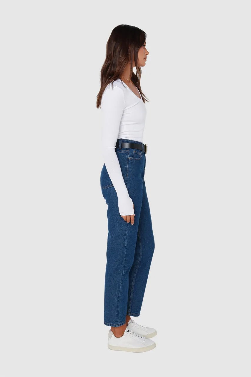 Ellen Mom Jeans | Dark Denim