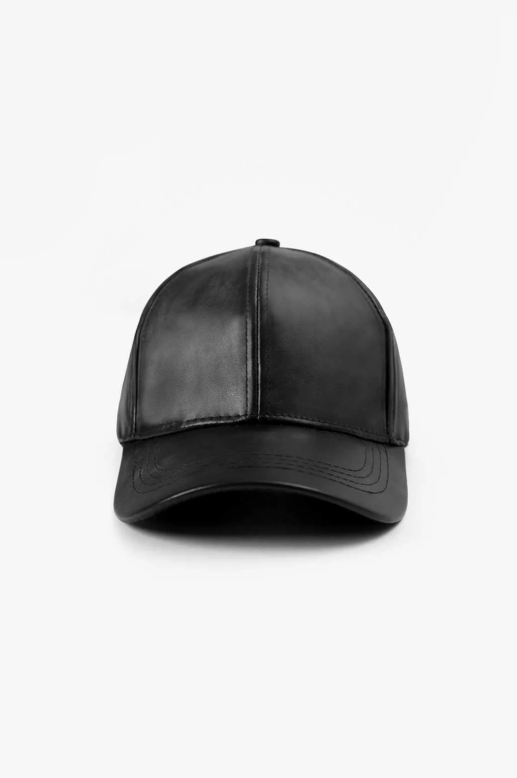 FAUX LEATHER CAP