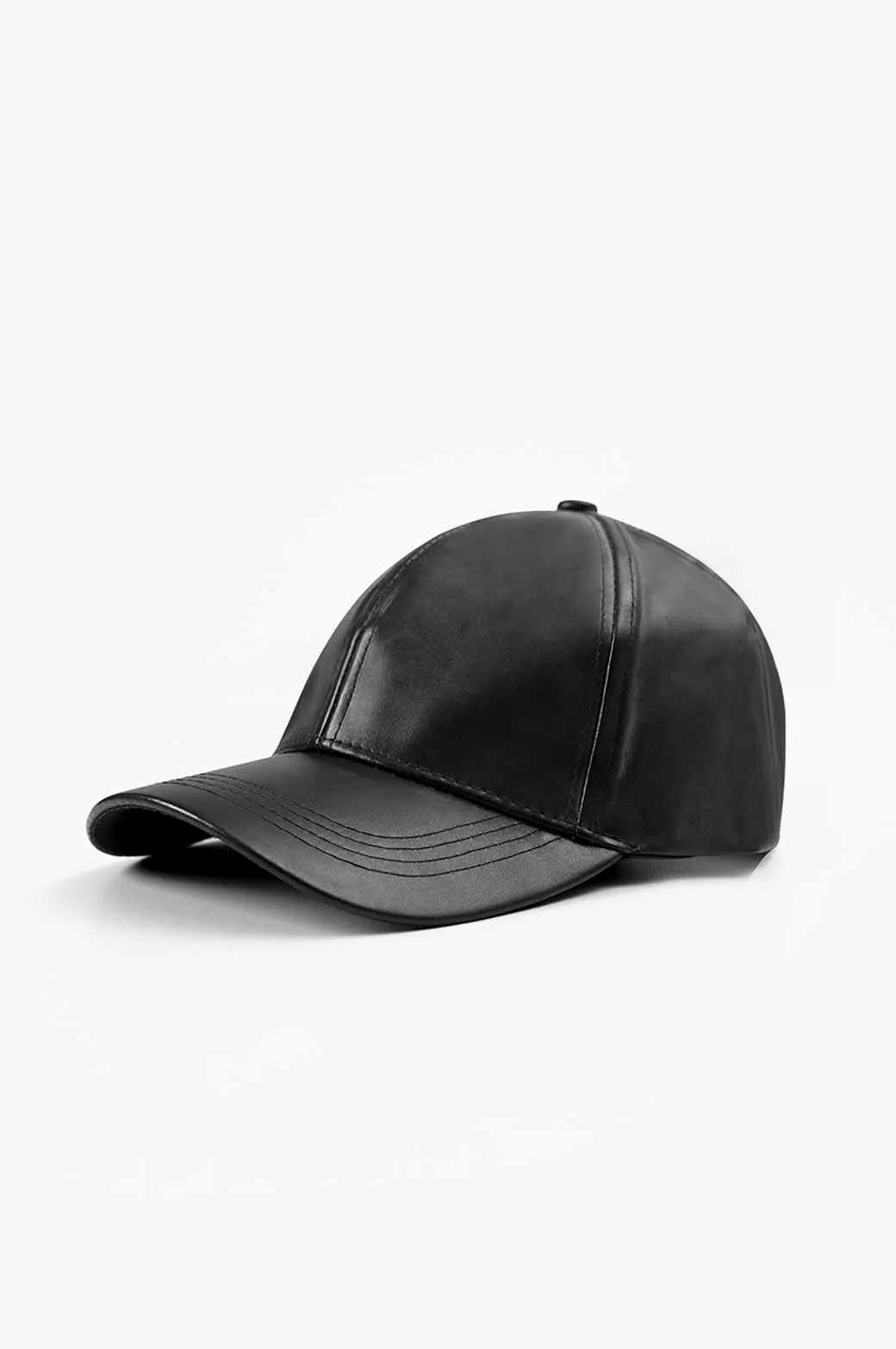 FAUX LEATHER CAP