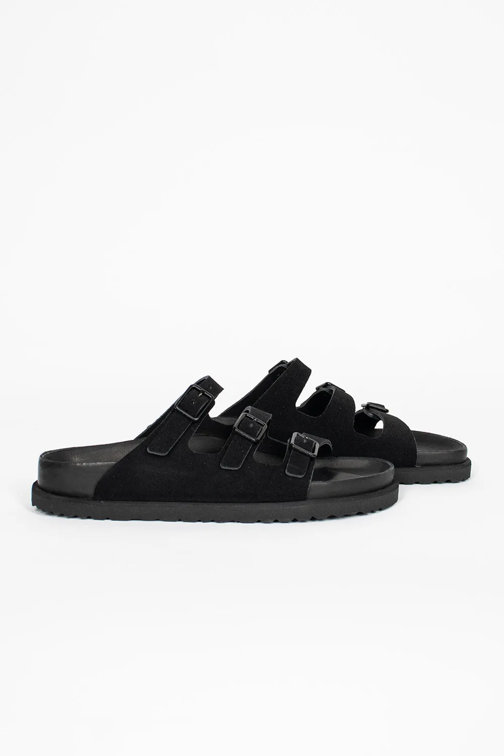 Florida Suede Sandal Black