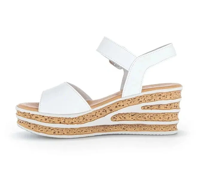 GABOR LEATHER WEDGE SANDAL 44.651.21