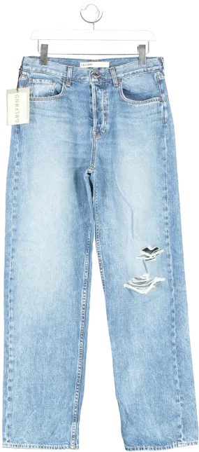 grlfrnd Blue Bella Low Rise Boyfriend Jeans W26