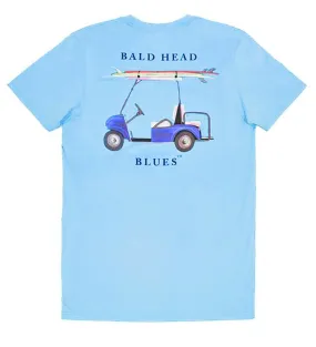 Island Tee - Short Sleeve Golf Cart - Blue