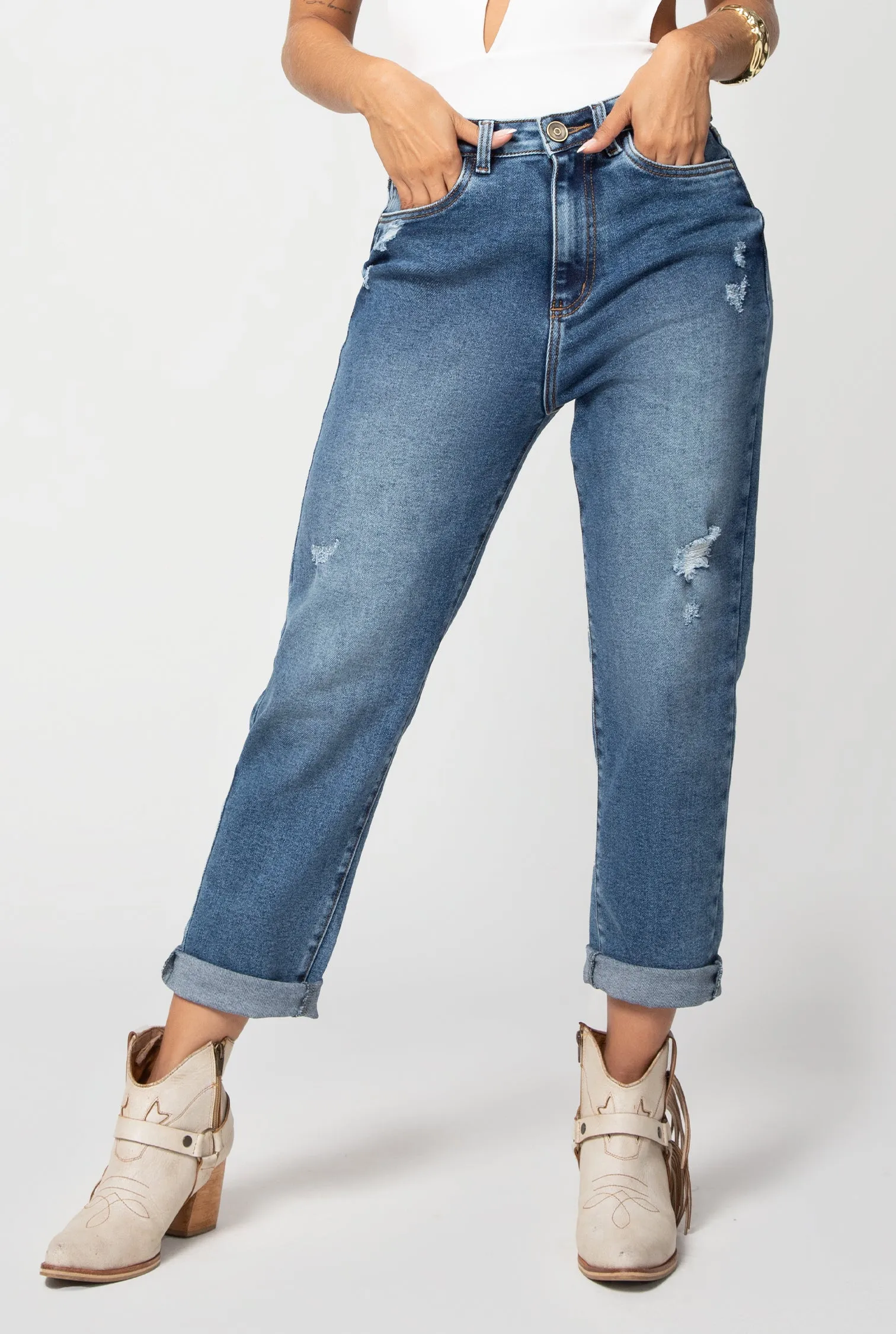 JEAN MOM FIT DAMA PROCESO TONO MEDIO RETRO TIRO ALTO RF 714