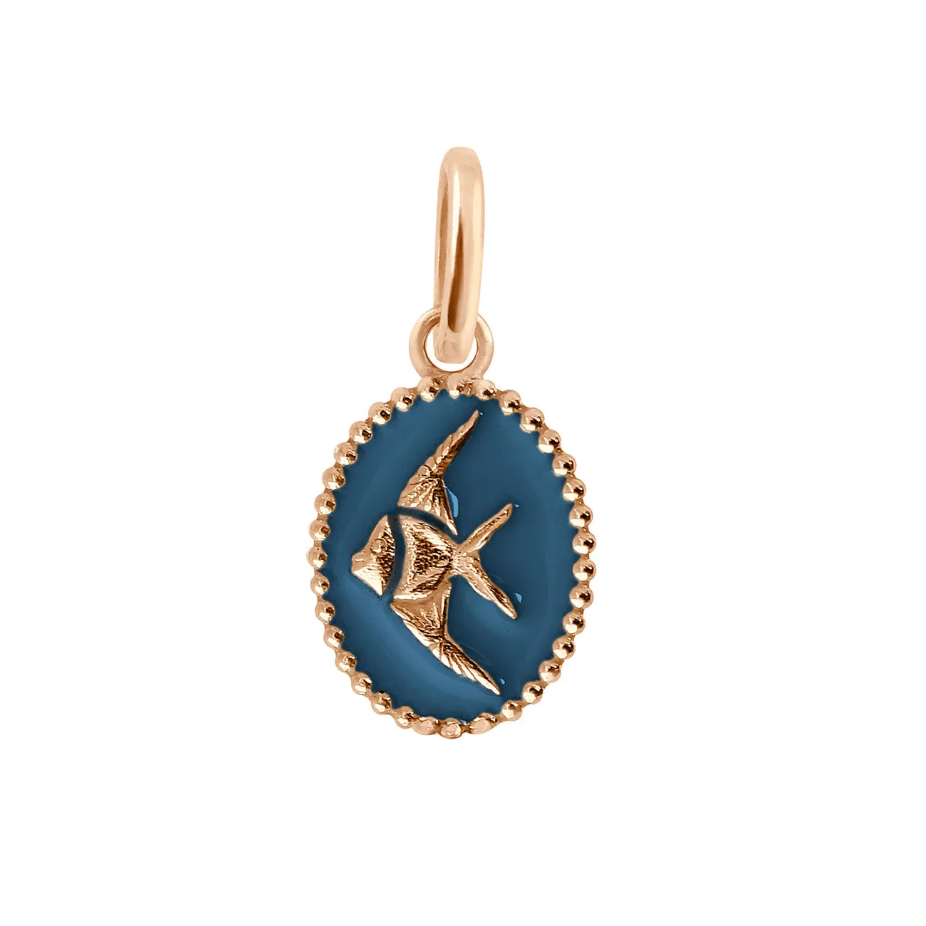 Jeans Angelfish Pendant, Rose Gold