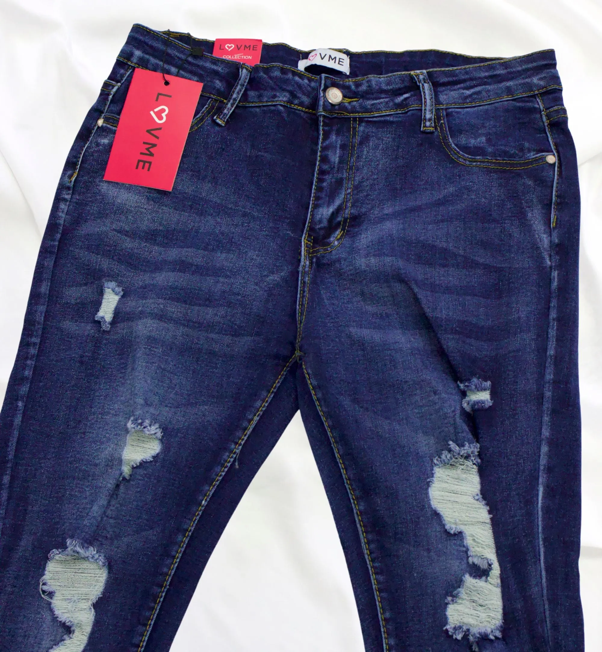 JEANS PLUS/TALLAS EXTRA CON DESTRUCCIN LV90010