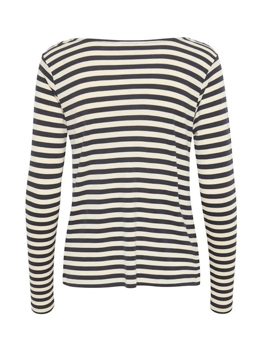 Jerseyshirt Falisha PW dark navy stripes