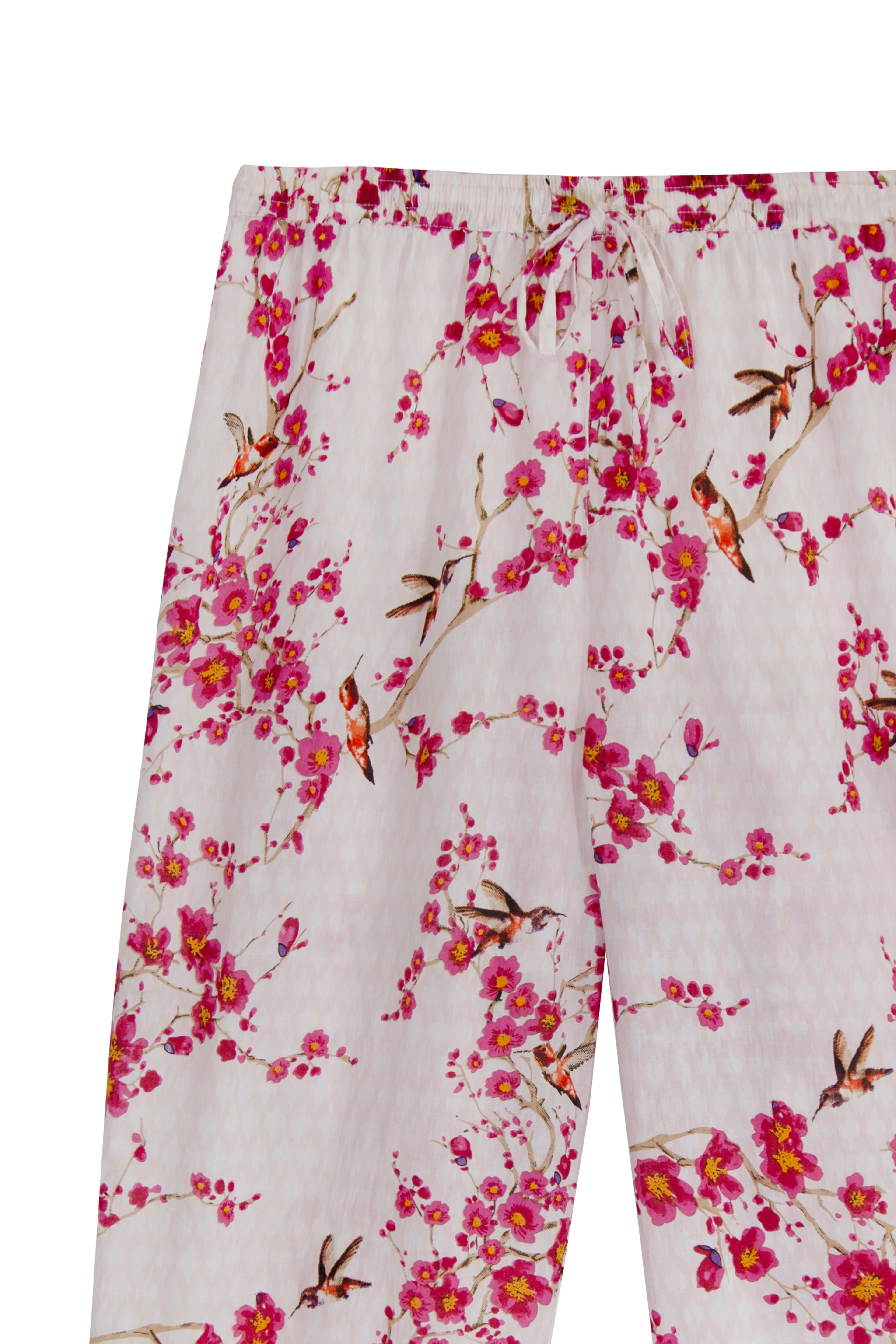 La Cera Cherry Blossom 3/4 Sleeve Cotton Pajama Set