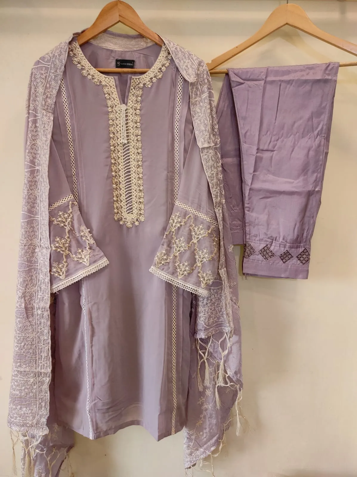 Lavender Kurta Set