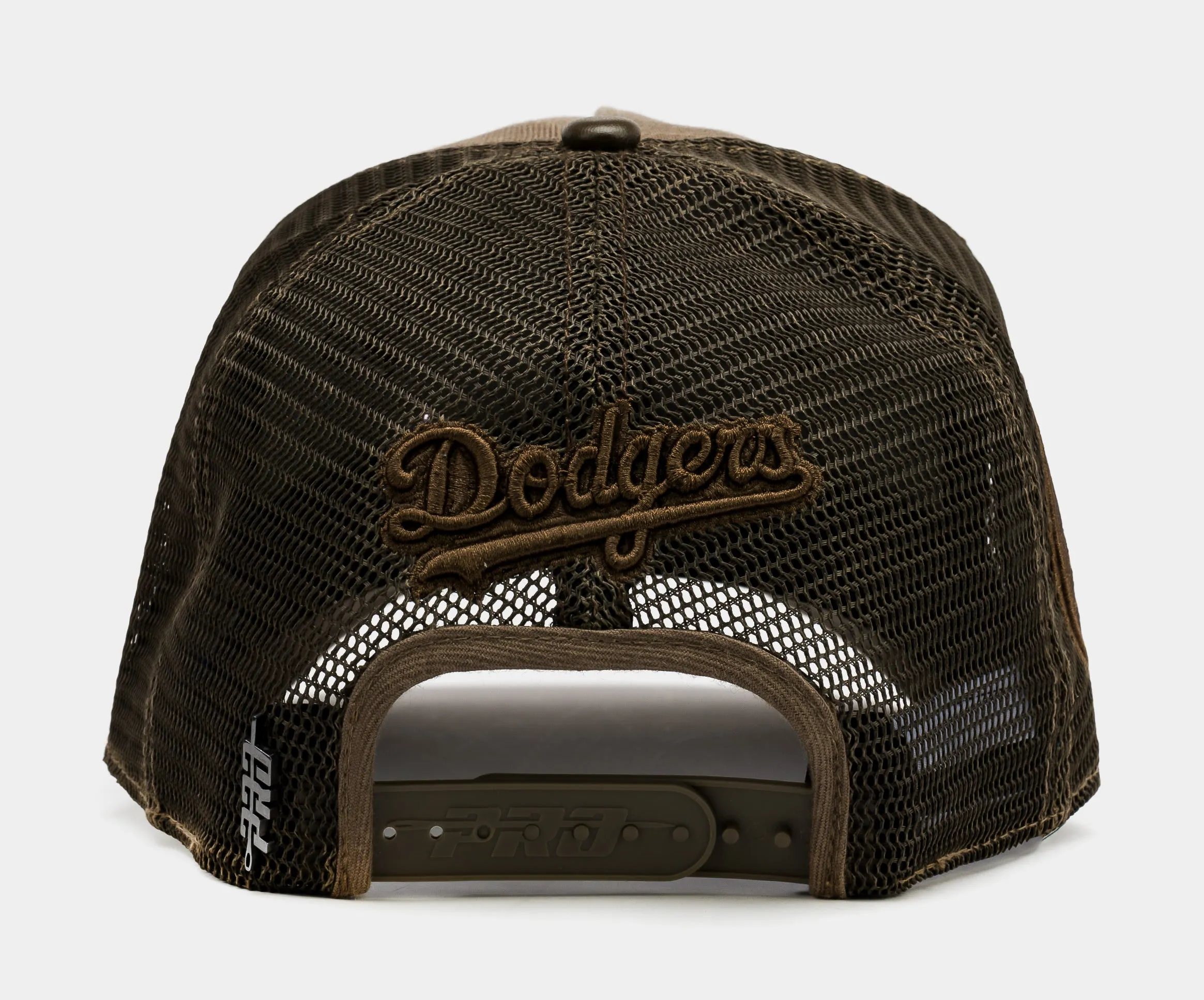 Los Angeles Dodgers Pinch Trucker Snapback Mens Hat (Brown)