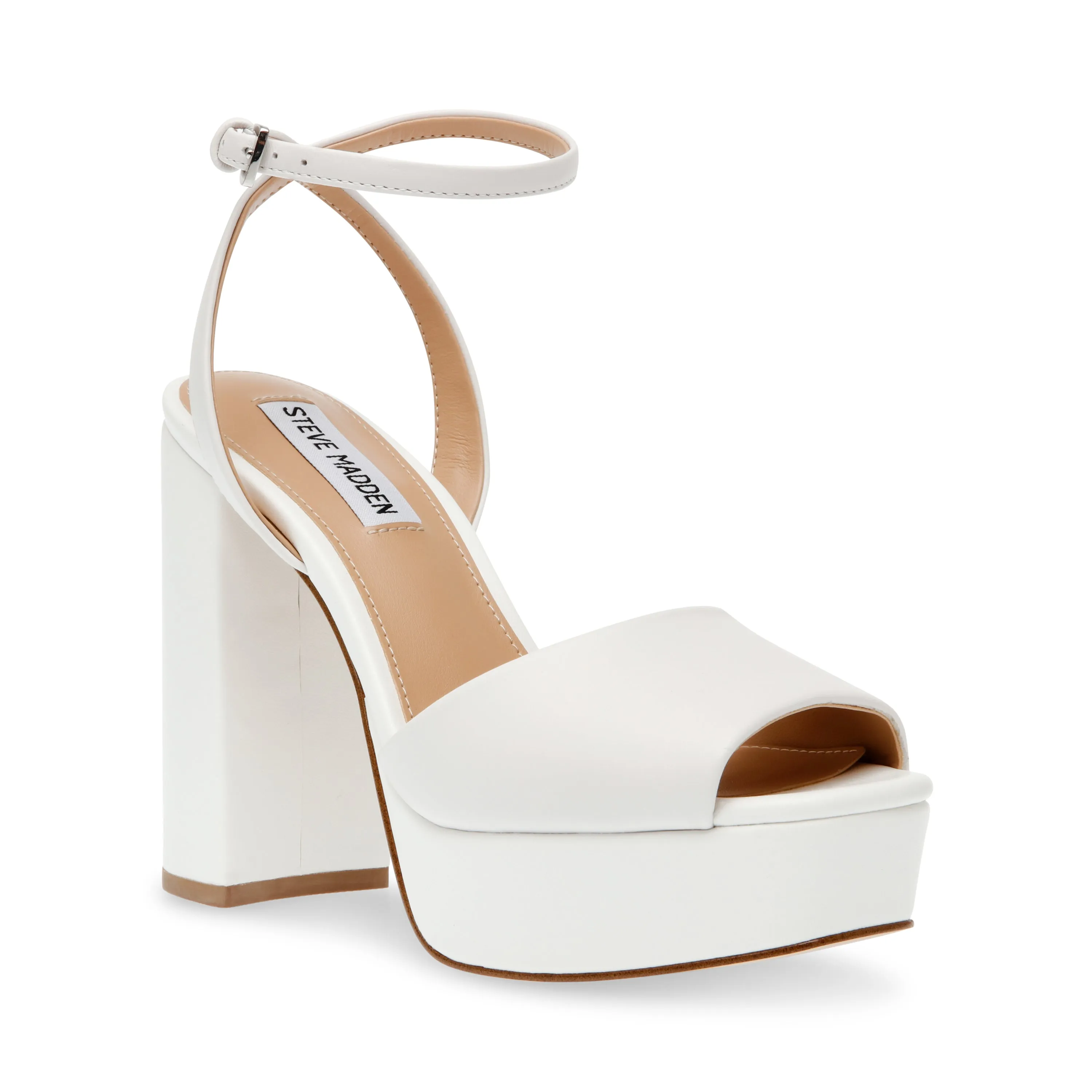 Lourdes Sandal WHITE LEATHER