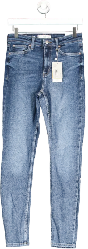 MANGO Blue High Rise Skinny Jeans BNWT UK 10