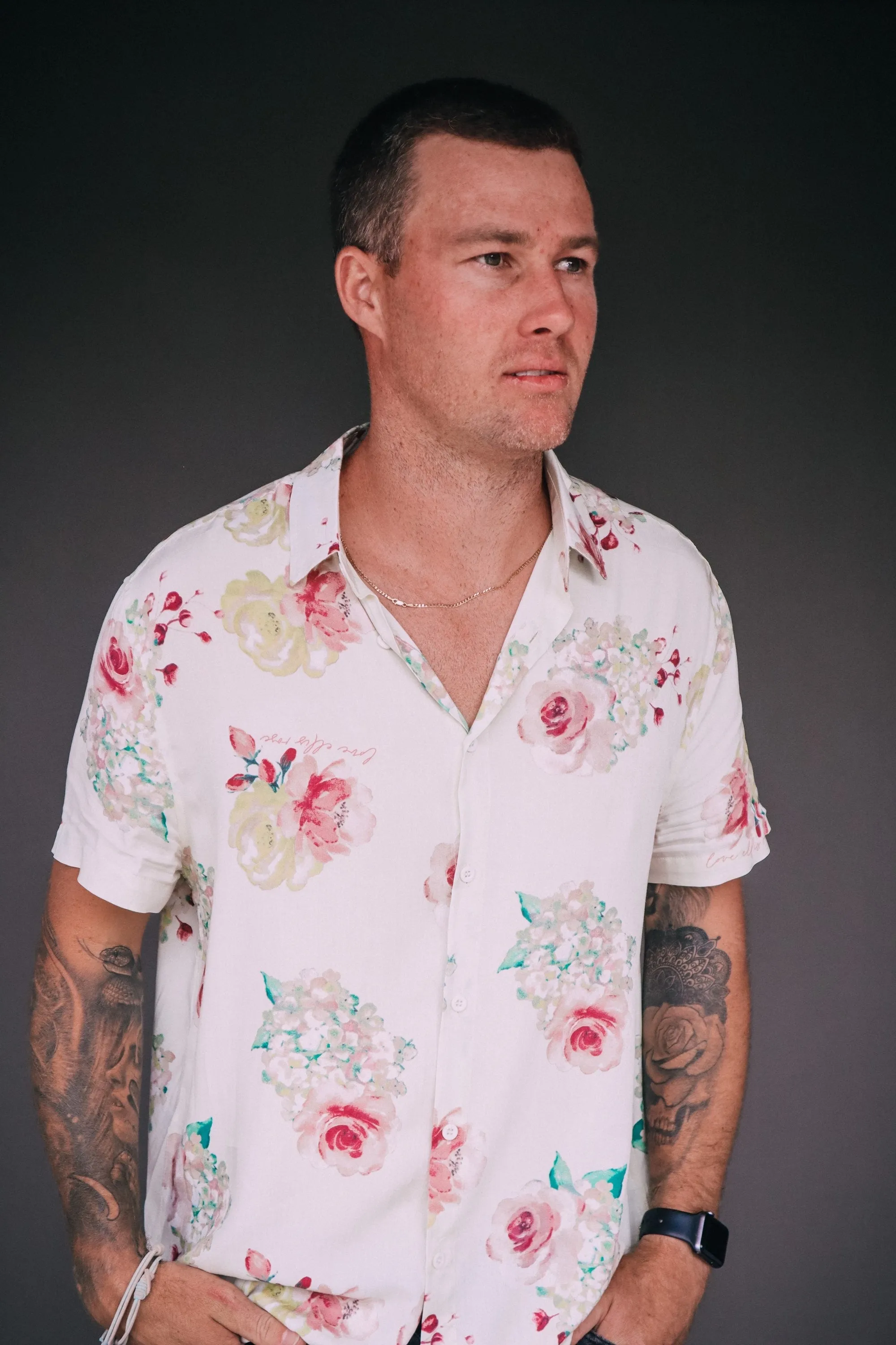 Men's Button Up Shirt - Exclusive Floral Dream