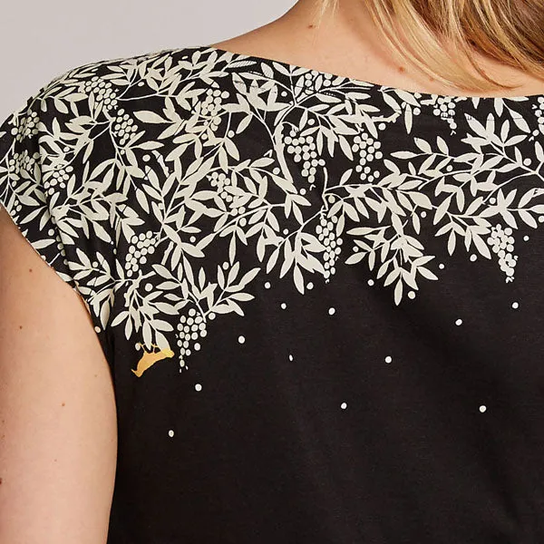 NEW! Lace Bamboo T-Shirt in Black by Umsteigen