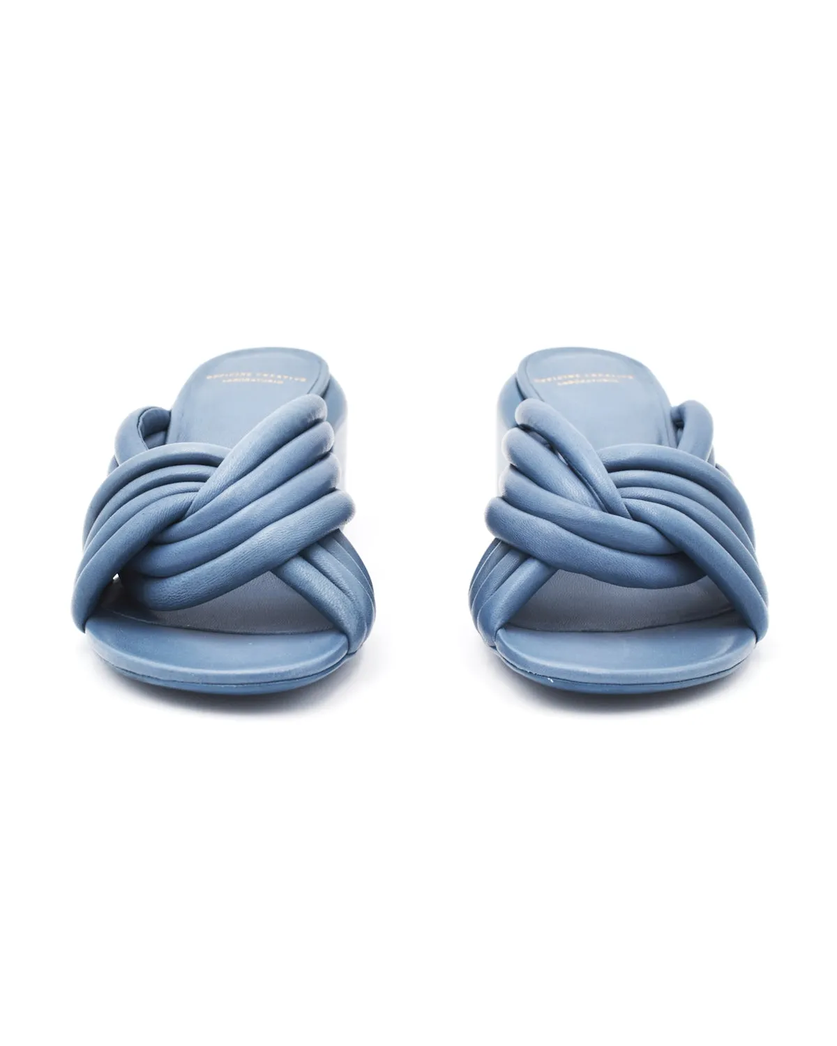 Officine Creative Ethel Stone Blue Twisted Sandal