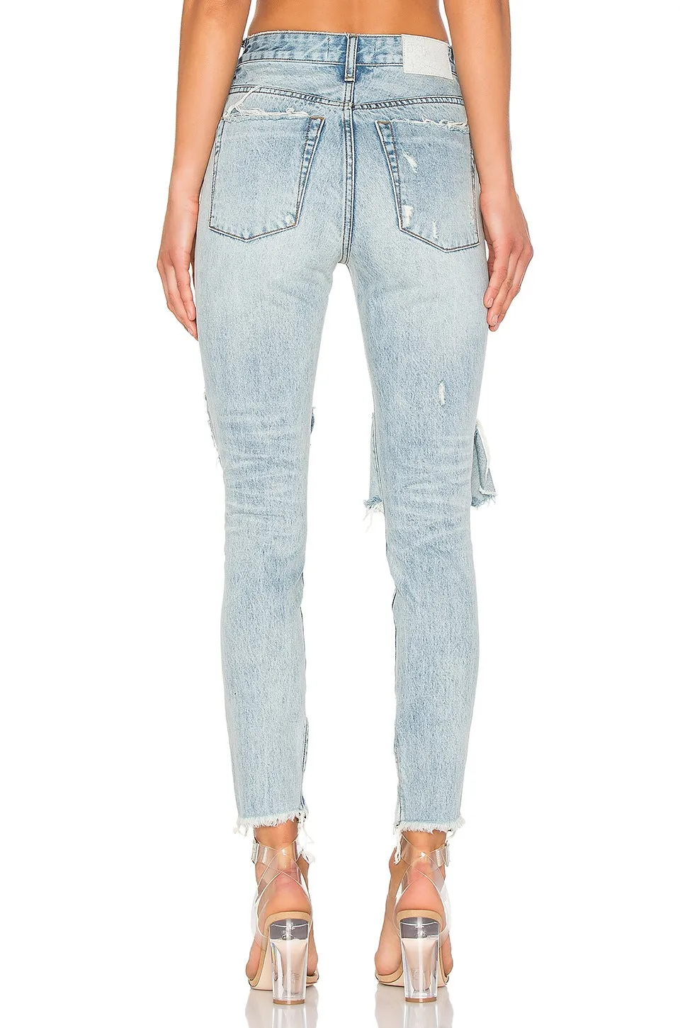 One Teaspoon Blue Hart High Waist Freebird Jeans