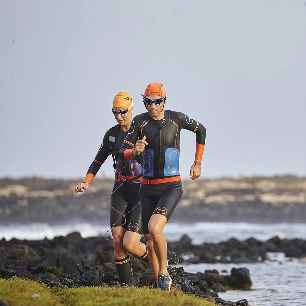 Orange Neoprene Swim Cap