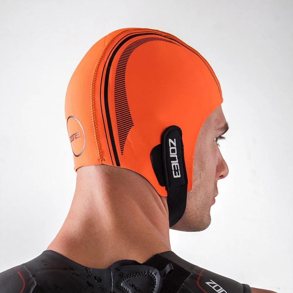 Orange Neoprene Swim Cap