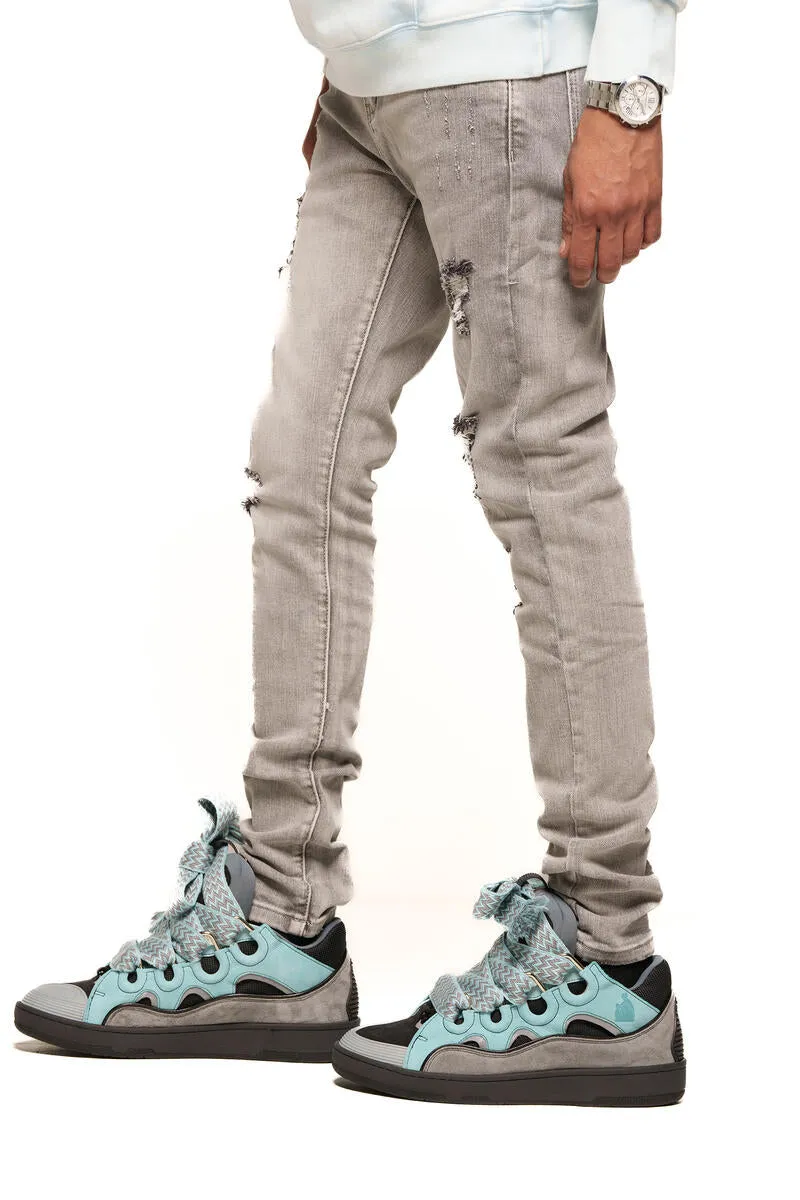 PHEELINGS THIS WILL PASS SKINNY DENIM (LIGHT GREY/ SAND)