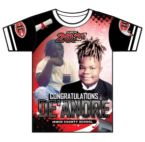 "De'Andre" Custom Designed Graduation 3D shirt