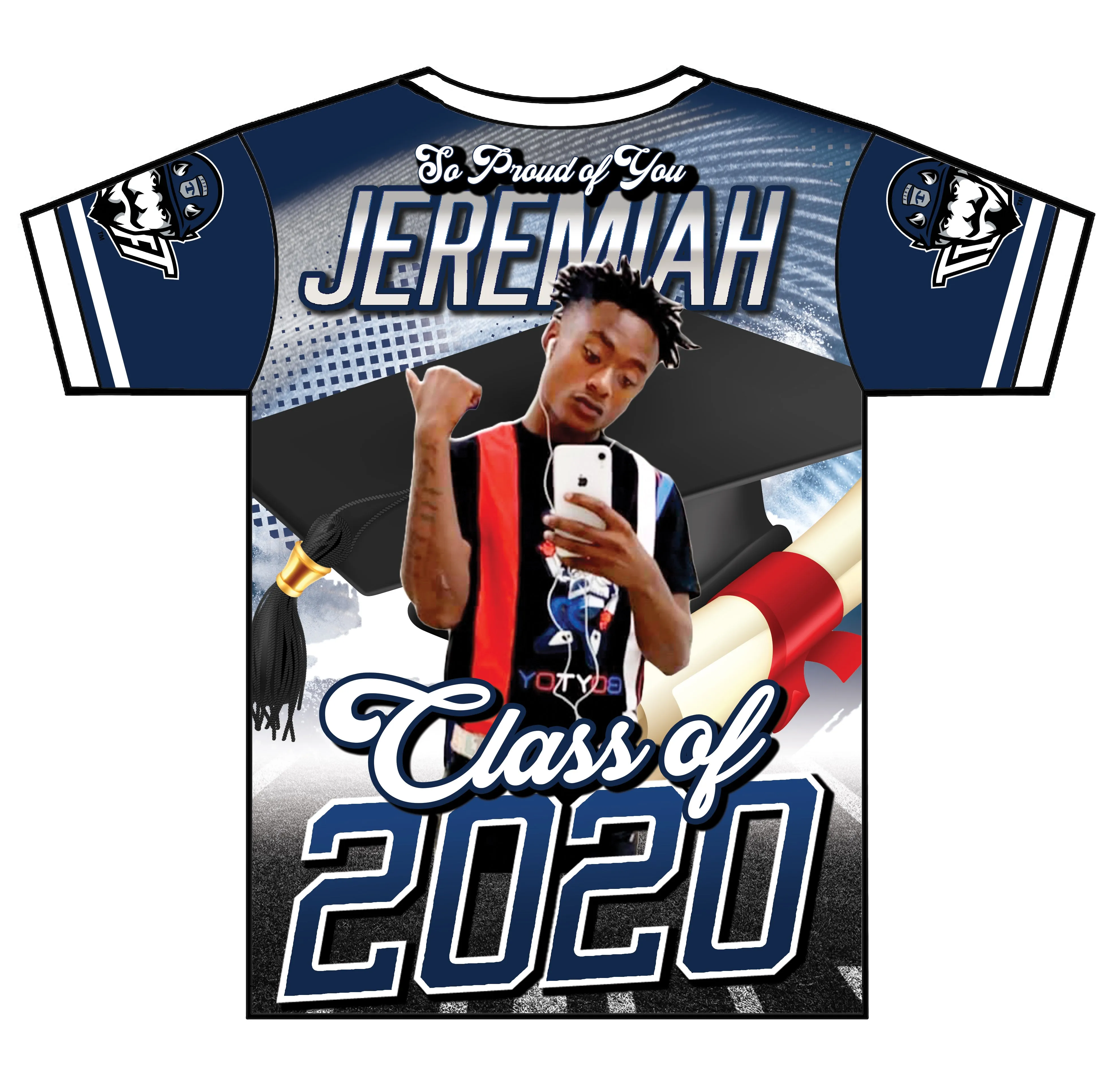 "Gametime" Custom Designed Graduation 3D shirt