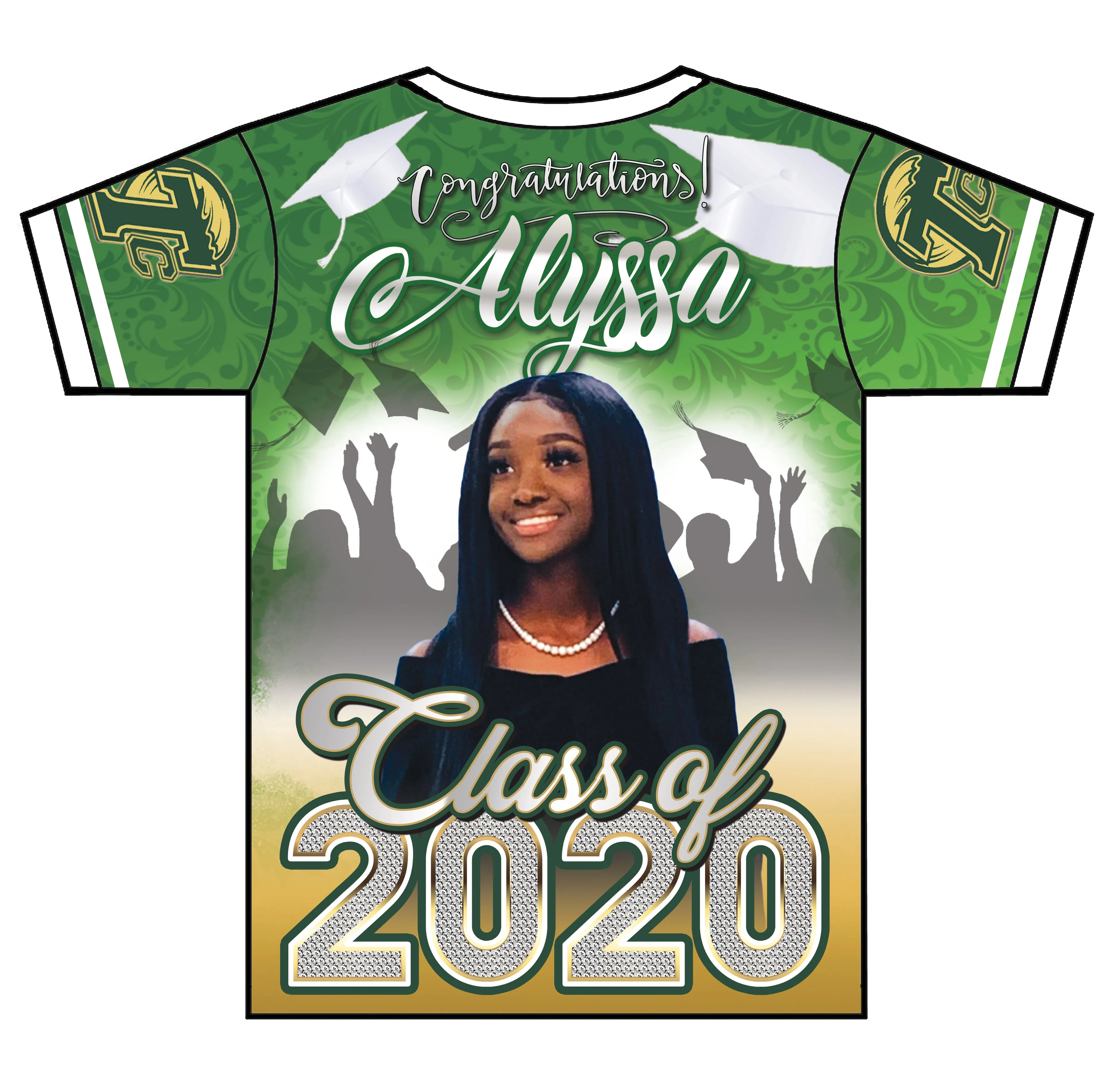 "Homecoming Queen" Custom Designed Graduation 3D shirt