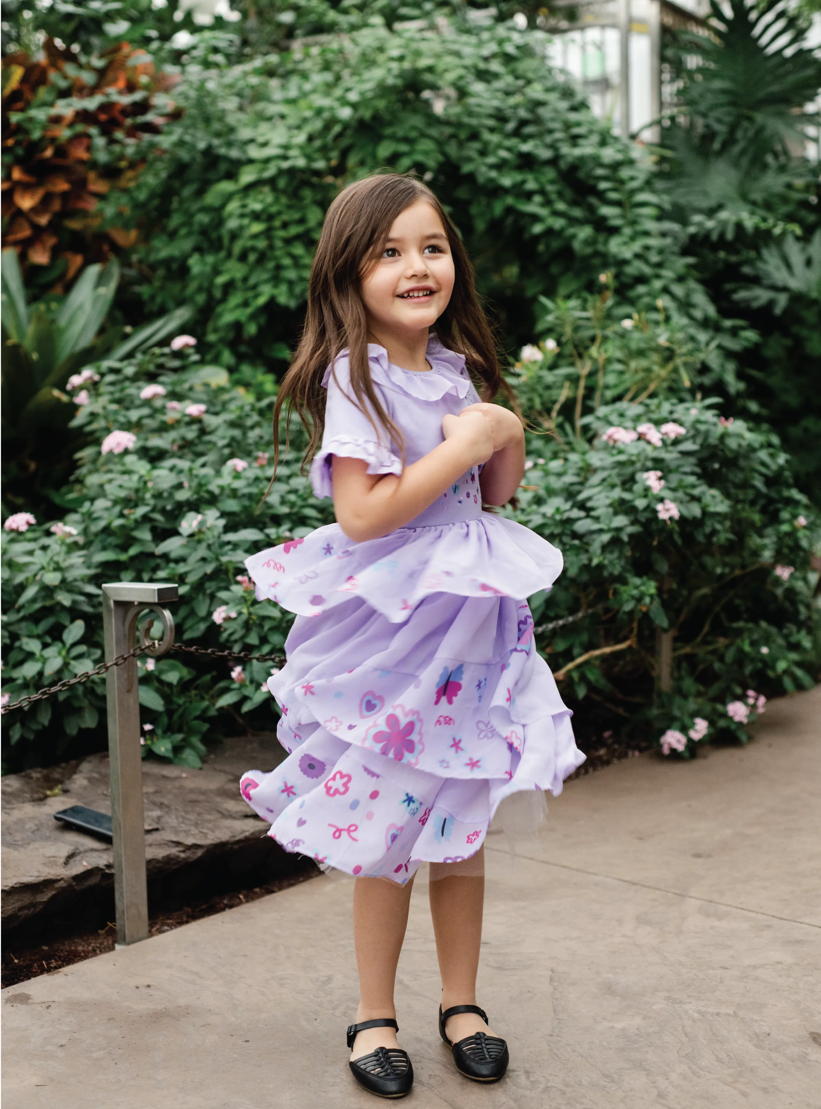 Ruffled Floral Dress