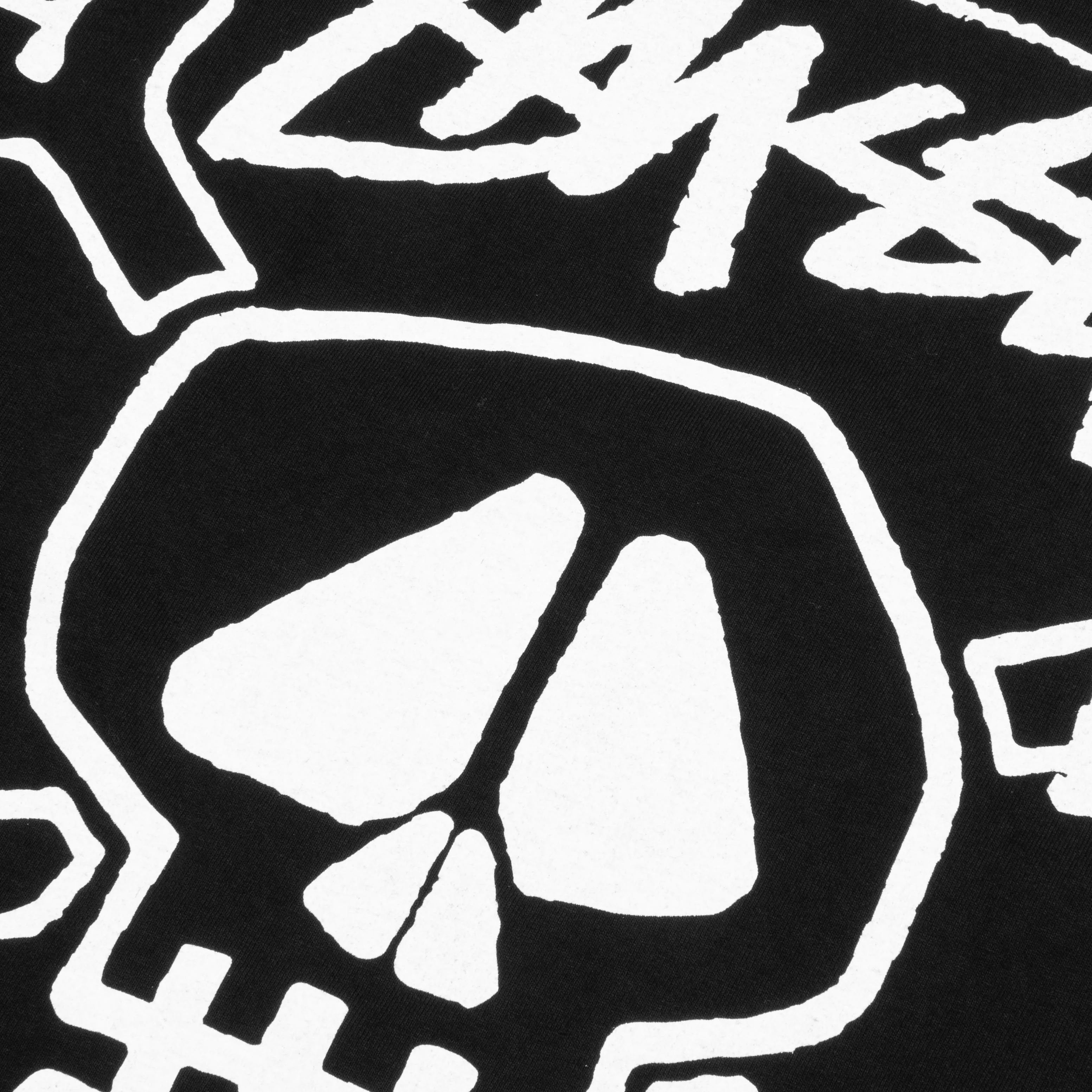 Skull & Bones Pigment Dyed Tee - Black