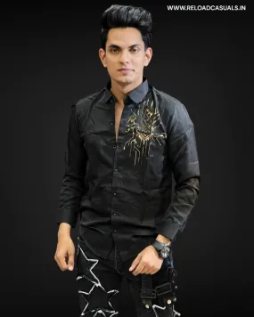 Sliver Circuits Satin Shirt