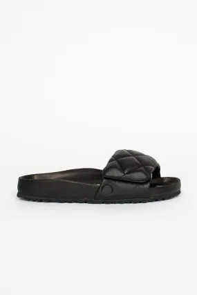 Sylt Quilted Sandal Black